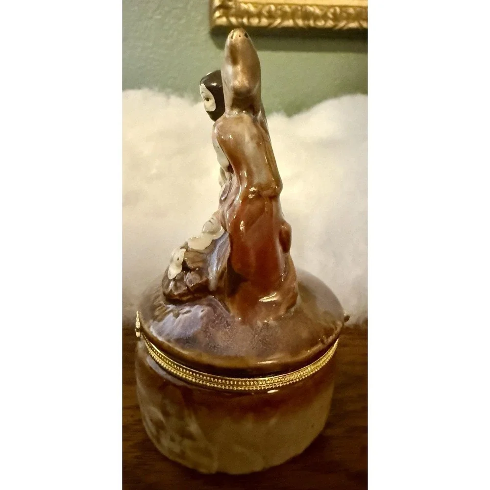 Nativity Trinket Box 5 In X 2.5 In Holy Family Baby Jesus Christmas READ‎